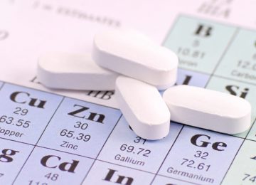 Zinc Pill on Periodic Table of Elements Zinc Pill on Periodic Table of Elements